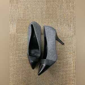 Marbella Women’s Shoes Size 10W  Black /Gray Pointy Toe Pumps Business Wedding